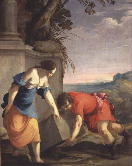 Theseus Finding his Father's Sword de Laurent de La Hire or La Hyre