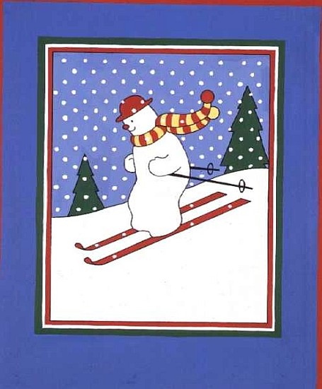 Snowman on Skis de Lavinia  Hamer