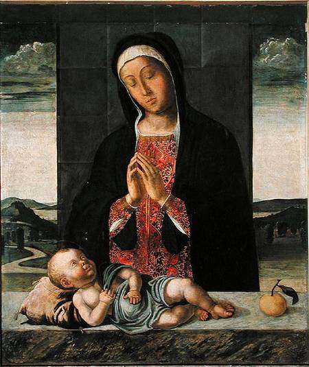 Virgin adoring the Child de Lazzaro Bastiani