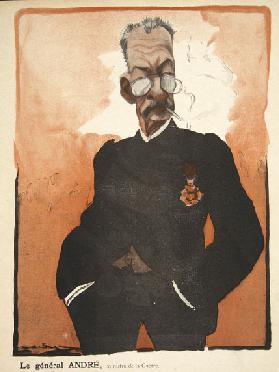 General Andre, Minister of War, illustration from Lassiette au Beurre: Nos Generaux, 12th July 1902 