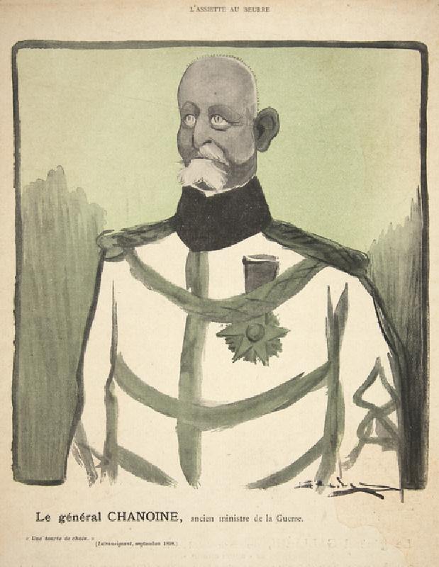 General Chanoine, former Minister of War, illustration from Lassiette au Beurre: Nos Generaux, 12th  de Leal de Camara