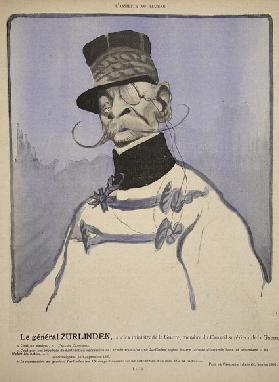General Zurlinden, former Minister of War, member of the War Council, illustration from Lassiette au