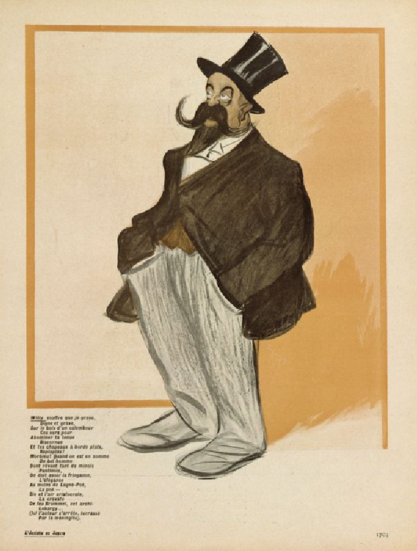 Willy, caricature from LAssiette au Beurre, No.101, 7 March, 1903 (colour litho) de Leal de Camara
