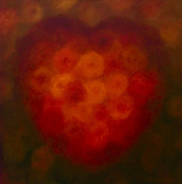 Heart of Gold Heart with roses de Lee Campbell
