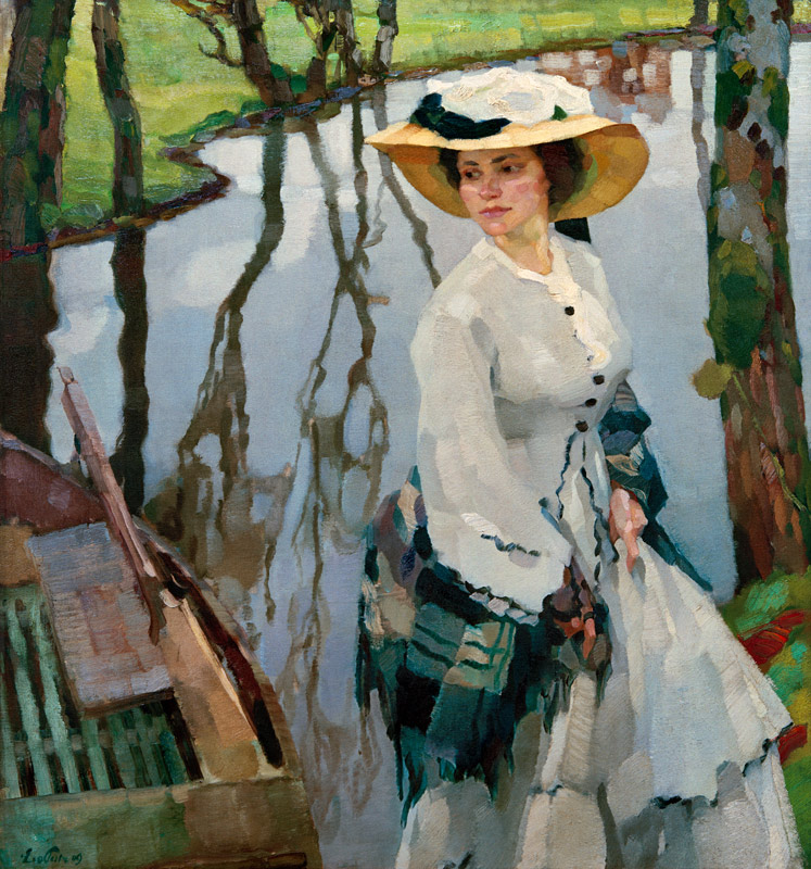 Am Ufer, 1909. de Leo Putz
