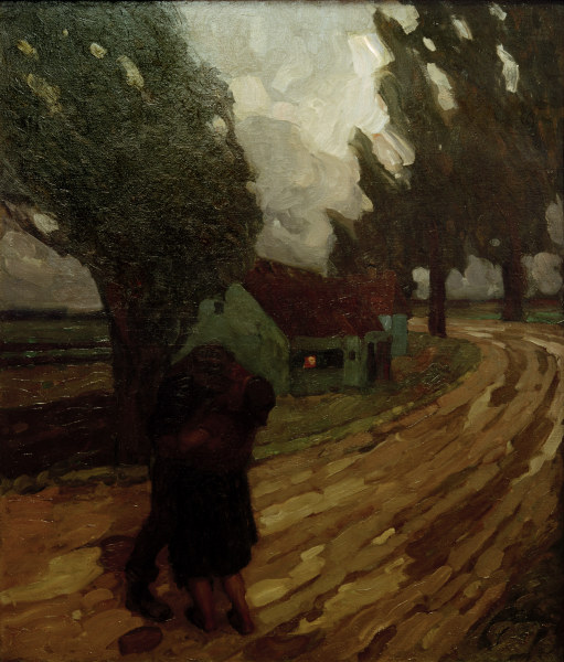 Herbststurm, 1912. de Leo Putz