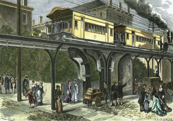 New York , Elevated Railway de Leo von Elliot