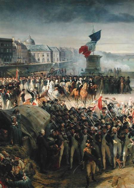 The Garde Nationale de Paris Leaves to Join the Army in September 1792 de Leon Cogniet