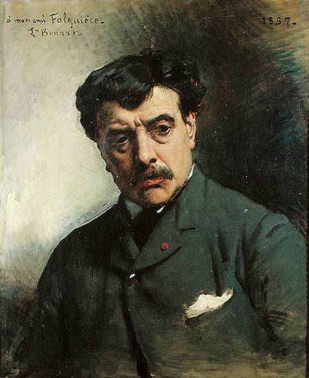 Portrait of Alexander Falguiere (1831-1900) de Leon Joseph Florentin Bonnat