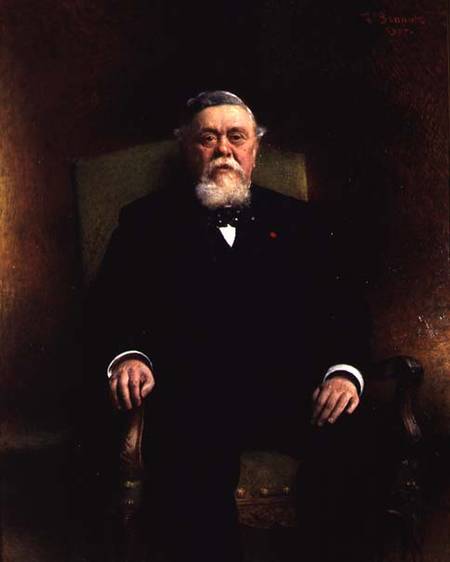 Portrait of Amand Fallieres (1841-1931) de Leon Joseph Florentin Bonnat