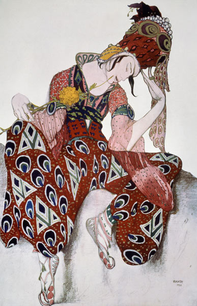 Iskander. Costume design for the ballet La Péri by P. Ducas de Leon Nikolajewitsch Bakst