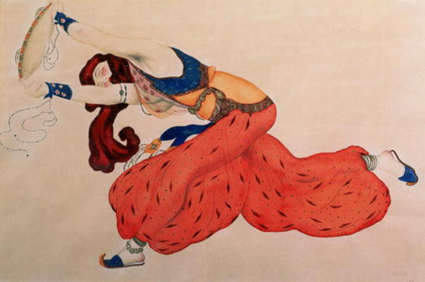 A Study for a figure of a dancer for Scheherazade de Leon Nikolajewitsch Bakst