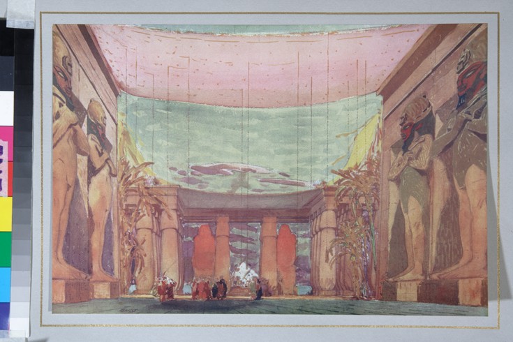 Stage design for the ballet Cléopatre de Leon Nikolajewitsch Bakst