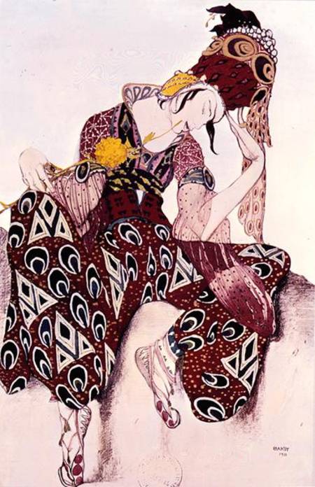 Costume design for Nijinsky in the ballet 'La Peri' by Paul Dukas (1865-1935) 1911 de Leon Nikolajewitsch Bakst