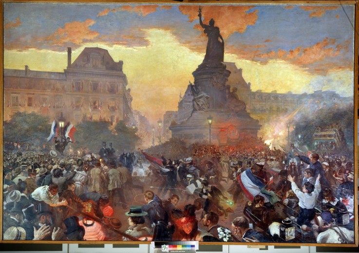 Carnival in honour of Admiral Avellan on October 5, 1893 in Paris de Leon Nikolajewitsch Bakst