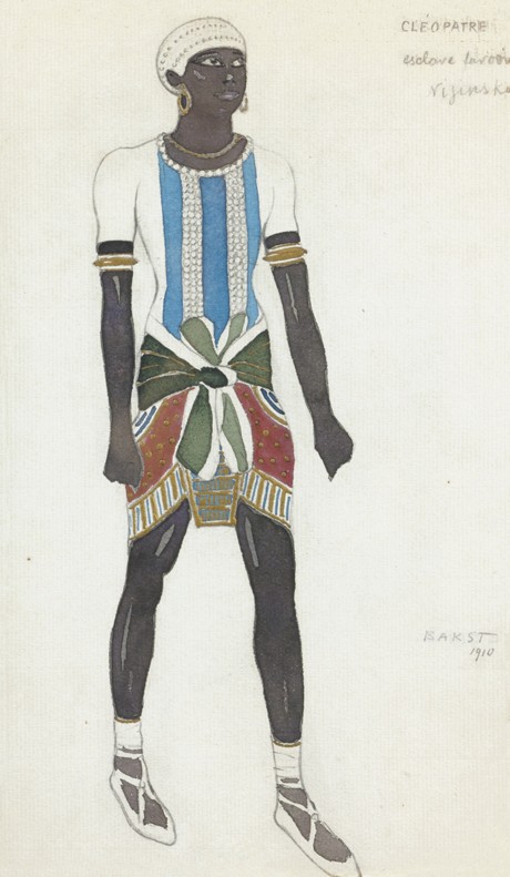Costume design for Vaslav Nijinsky in the ballet Cleopatra by A. Arensky de Leon Nikolajewitsch Bakst