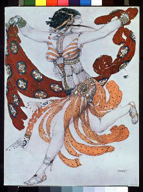 Costume design for the ballet Cleopatra by A. Arensky