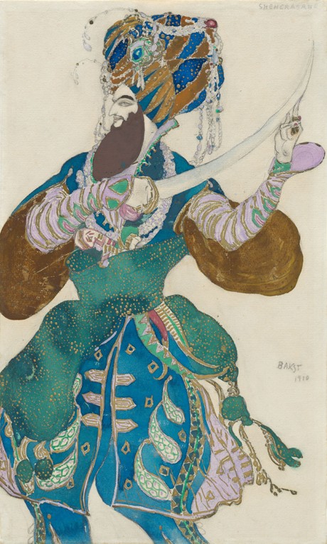 Costume design for the ballet "Scheharazade" by N. Rimsky-Korsakov de Leon Nikolajewitsch Bakst