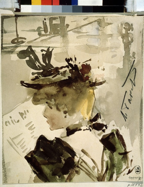 A woman reading de Leon Nikolajewitsch Bakst