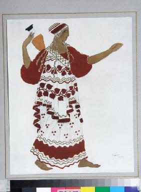 Nymph. Costume design for the ballet The Afternoon of a Faun by C. Debussy