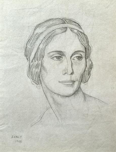 Portrait of Anna Pavlova (1881-1931) de Leon Nikolajewitsch Bakst