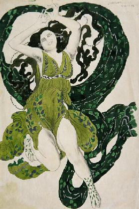 Design for the costume of Cleopatra for Ida Rubinstein