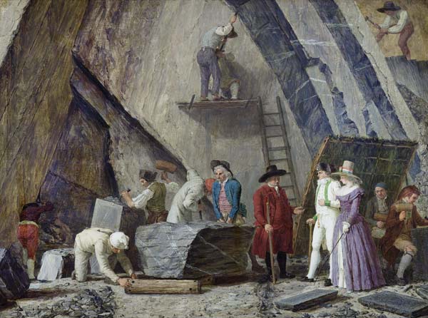 Extracting Sainte-Anne Marble from a Quarry de Leonard Defrance
