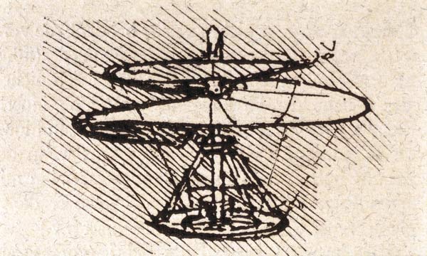 Luftschraube de Leonardo da Vinci