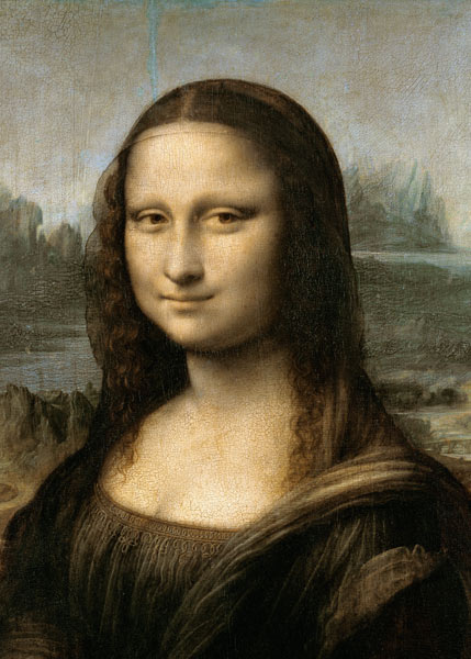 Detail of the Mona Lisa, c.1503-6 de Leonardo da Vinci