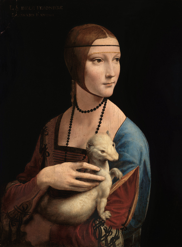 Mujer con un armiño (Cecelia Gallerani) de Leonardo da Vinci