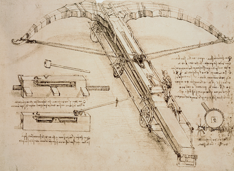 Giant catapult de Leonardo da Vinci