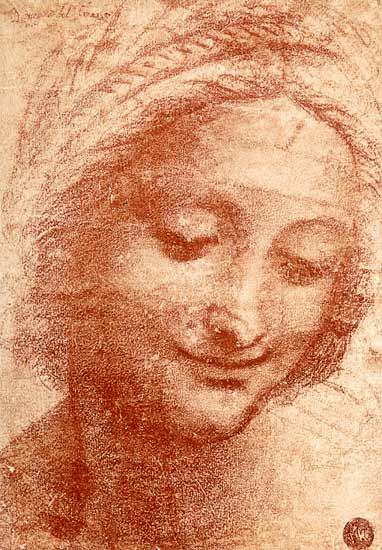 Head of a Woman de Leonardo da Vinci