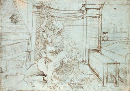 Aristotle and Phyllis (or Campaspe) de Leonardo da Vinci