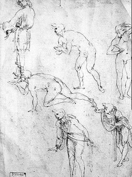 Six Figures, Study for an Epiphany  and de Leonardo da Vinci