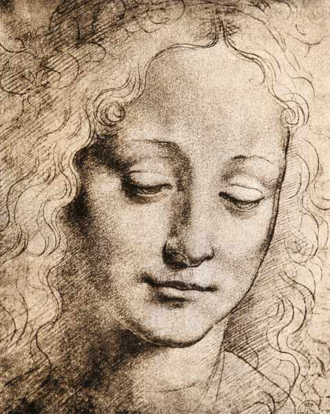 Head of a Young Girl de Leonardo da Vinci