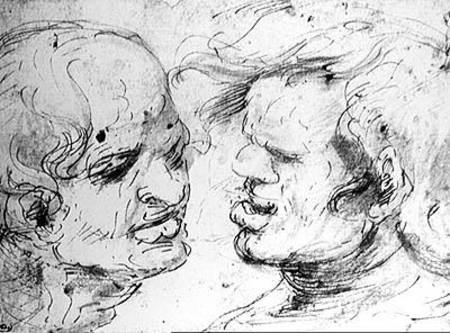 Two Heads de Leonardo da Vinci