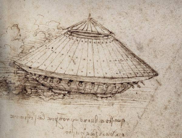 Drawing of an armoured tank de Leonardo da Vinci