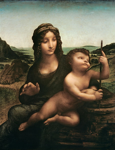 Madonna mit der Spindel (Madonna mit der Garnrolle), 1501 de Leonardo da Vinci