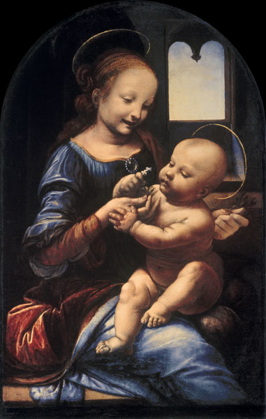 Madonna Benua (Madonna with the flower) de Leonardo da Vinci