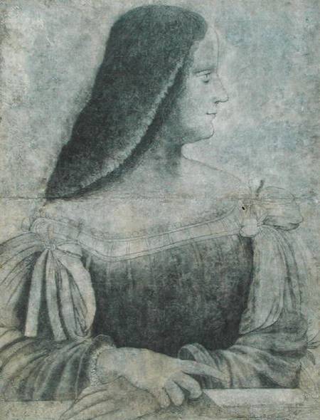 Portrait of Isabella d'Este (1474-1539) de Leonardo da Vinci