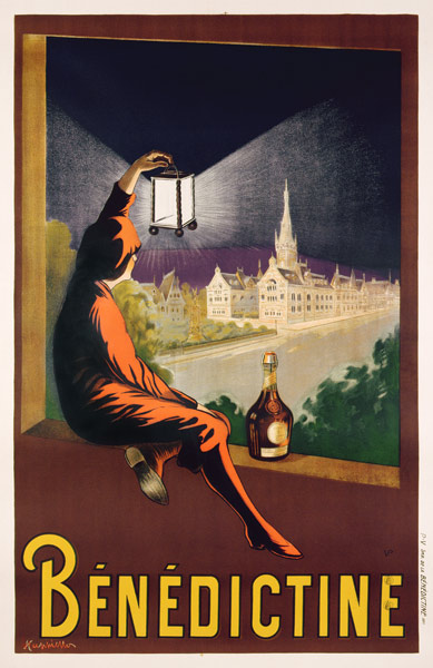 Poster advertising 'Benedictine' liqueur de Leonetto Cappiello
