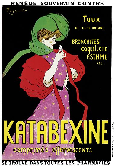 Poster advertising 'Katabexine' medicines de Leonetto Cappiello
