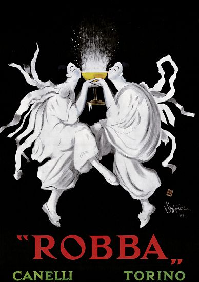 Poster advertising 'Robba' sparkling wine de Leonetto Cappiello