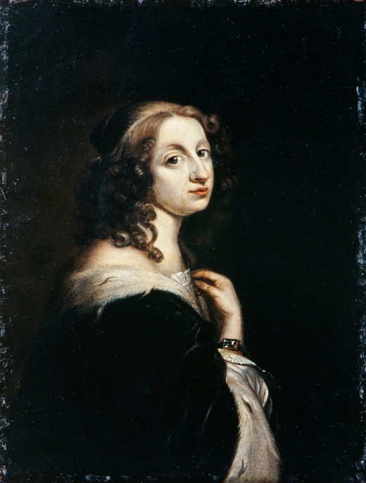 Portrait of Queen Christina of Sweden (1626-1689) de Leonhard Beck