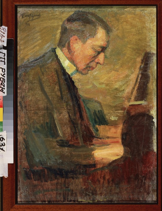 Portrait of the composer Sergei Rakhmaninov (1873-1943) de Leonid Ossipowitsch Pasternak