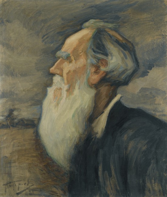 Portrait of Leo Tolstoy de Leonid Ossipowitsch Pasternak