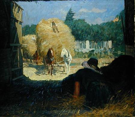 Harvest Time de Leopold Karl Walter von Kalckreuth