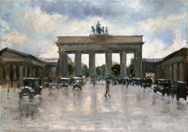 The Brandenburger gate in Berlin de Lesser Ury