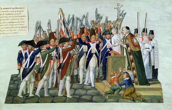 Oath of the Districts, February 1790 de Lesueur Brothers
