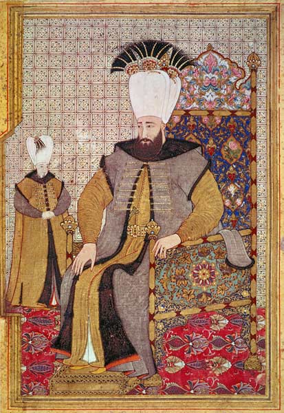 Sultan Ahmet III (1673-1736) and the heir to the throne de Levni